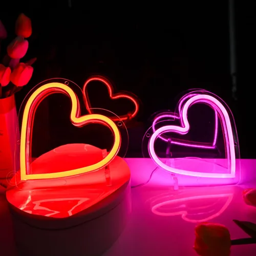 Miniatura 9 de Britrio - Letrero de luz de neón LED para colgar en la pared de dormitorio, sala de estar, habitación de los niños, decoración del hogar, luz Rosado