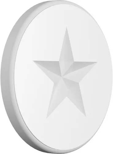 Miniatura 20 de Ekena Millwork ROSP030X030X100GRY08 Roseta estándar con borde redondeado, PVC