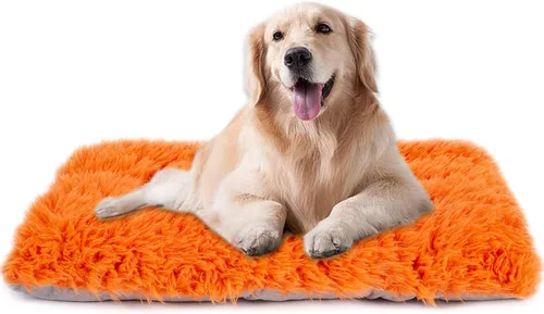 Miniatura 20 de Cama lavable a máquina, almohadilla de felpa de lujo para perros y gatos, tapete inferior antideslizante para perrera, camas peludas para razas