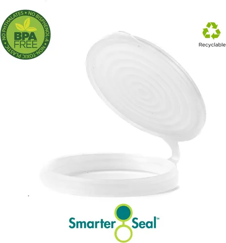 Miniatura 2 de Smarter-Seal, Paquete de 2, reutilizables, sin BPA, tapas para latas de estallidos o bebidas, tapas, protectores, para refrescos, seltzer, cerveza