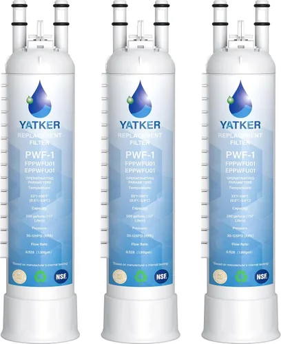 Miniatura 8 de FPPWFU01 Filtro de agua de repuesto para, Compatible con filtro de agua Frigidaire FPPWFU01, EPPWFU01 PureAdvantage PurePour PWF-1