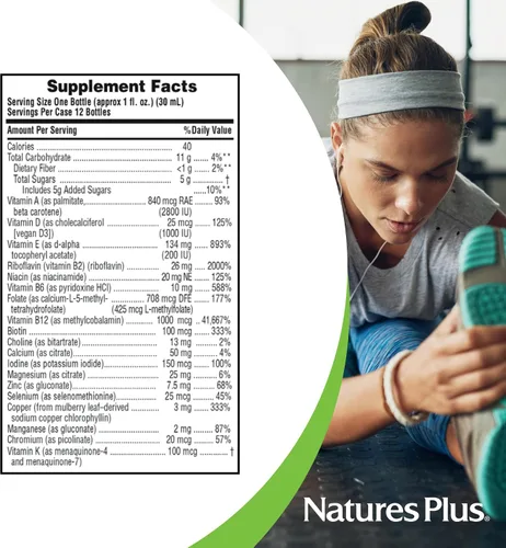 Miniatura 4 de NaturesPlus Source of Life Gold Multi Shot líquido – 1 onza líquida, caja de 12 – Sabor a frutas tropicales – Proporciona nutrientes de más de 100