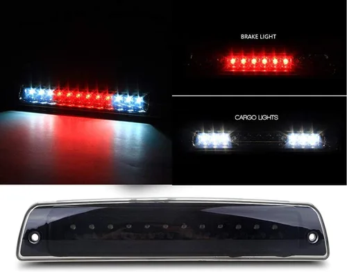 Miniatura 2 de Youxmoto Tercera luz LED de freno para Dodge Ram 1994-2001, luz de freno impermeable de montaje alto, 55077263AB (carcasa negra y lente ahumada)