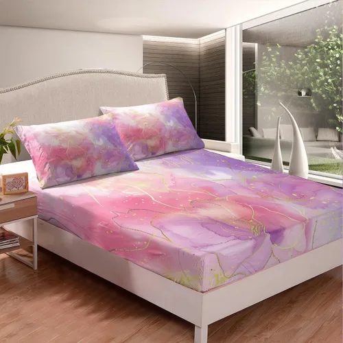 Miniatura 35 de Sábana bajera ajustable con diseño floral botánico para habitación de niños, diseño floral botánico para habitación de niños, diseño de ramas