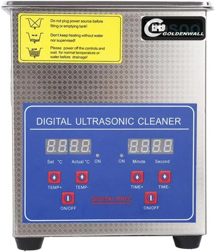 Miniatura 5 de CGOLDENWALL 60 W 1.3L Digital de grado comercial de acero inoxidable calefacción ultrasónico limpiador de gafas joyería limpiador 110 V/220 V