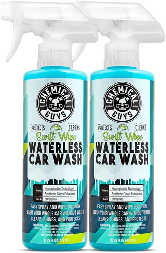 Miniatura 15 de Chemical Guys Swift Wipe - Aerosol rociable para lavado de autos sin agua, pulveriza y limpia para limpiar y dar brillo de forma segura a