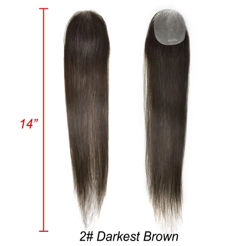 Miniatura 8 de Parche para el cabello de piel ultra fina para hombres 6 x 8 pulgadas, pegamento en V en bucle en V en unidad de repuesto para puntos calvos