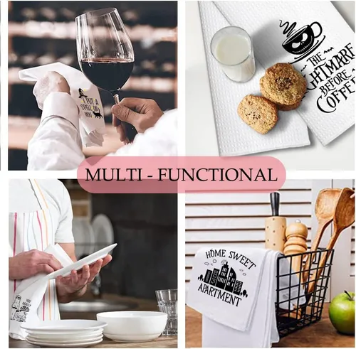 Miniatura 6 de Hafhue Every Meal You Make, Every Bite You Take Funny Golden Retriever toalla de cocina, regalos para mujeres, hermanas, amigas, mamá, tías, esposa