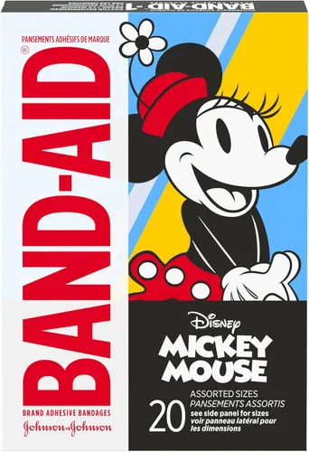 Miniatura 8 de Band-Aid - Vendas adhesivas para cortes y raspaduras menores, cuidado de heridas con Mickey Mouse de Disney, vendas divertidas para niños y bebés