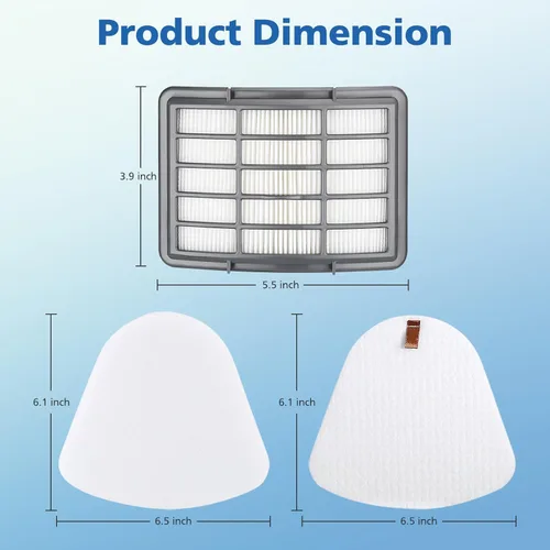 Miniatura 5 de Paquete de 4+2 filtros para Shark Vacuum Navigator Lift Away Filtro de repuesto para modelos NV350 NV351 NV352 NV355 NV356E NV360 UV440 UV540 CU500