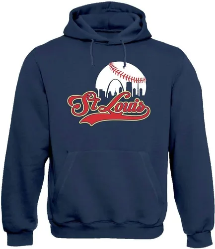 Miniatura 39 de Xtreme Apparrel Cityscape Skyline - Sudadera con capucha para hombre para fanáticos del béisbol