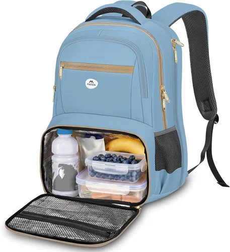 Miniatura 9 de MATEIN Mochila de almuerzo para mujer, resistente mochila térmica térmica para profesores, enfermeras, para trabajo, universidad, viajes, elegante