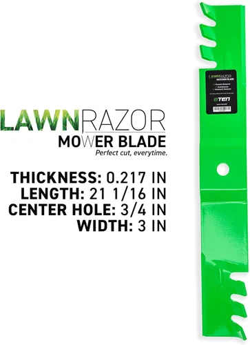 Miniatura 3 de 8TEN LawnRazor - Cuchilla para Cub Cadet Z-Force L60 LE60 LX60 LZ60 SX60 PRO Z 100 160-L 60 pulgadas 02005019-X (Ajustado) 6