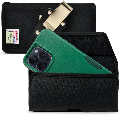 Miniatura 9 de Turtleback Soporte para cinturón para iPhone 16 Pro Max, 15 Pro Max, 14 Pro Max - Mediano. Se adapta con fundas estilo viajero a prueba de golpes