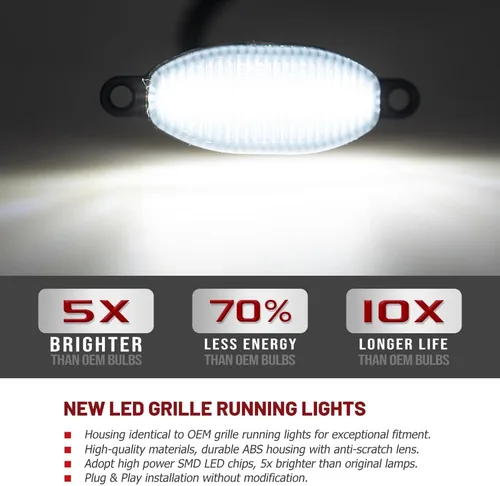 Miniatura 3 de Lentes ahumadas xenón blanco LED Rapter luces para Ford F150 SVT Rapter Pick Up 2010-2014 Ford Rapter Pick Up 2017-2019 Ford Rapter Pick Up