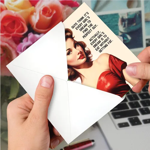 Miniatura 6 de NobleWorks Every Girl's Dream C10842ENG Divertida tarjeta de felicitación de compromiso (futura novia) con sobre de 5 x 7 pulgadas (1 tarjeta)