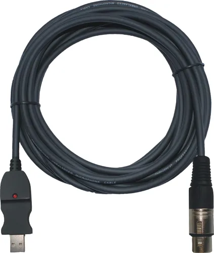 Miniatura 3 de Audio2000'S APM150PRO-U Micrófono dinámico profesional de neodimio supercardioides con cable XLRF-USB de 20 pies