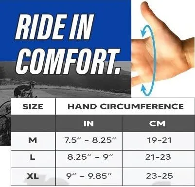 Miniatura 6 de LuxoBike Guantes de ciclismo para hombre almohadilla de gel de 0.197in Guantes de ciclismo especializados ultra transpirables Guantes de bicicleta