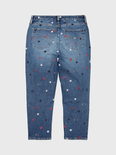 Miniatura 2 de Tommy Hilfiger Jeans adaptativos para mujer con bordado Tommy con cierre magnético