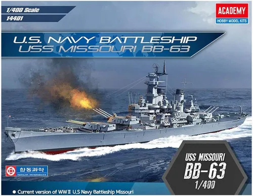 Miniatura 3 de Academy Hobby Model Kits Modelo a Escala: Barcos de Batalla y Kits de Portaaviones (1/400 BB-63 Missouri)