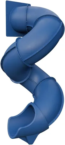Tobogán Turbo Twister de 9 pies para juegos – Aventura de giro, paseo suave y seguro | TUSK Strong℠ (azul)