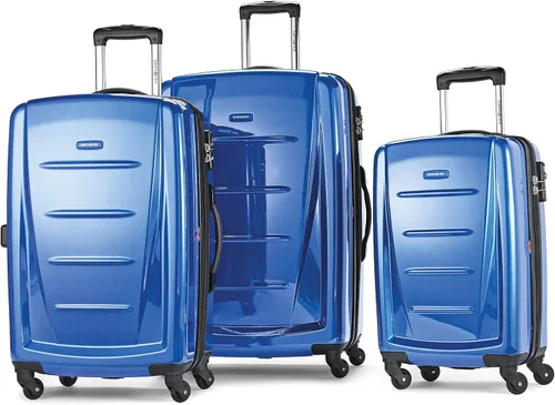 Miniatura 151 de Samsonite Winfield 2 Equipaje rígido con ruedas giratorias, Azul profundo, Juego de 3 piezas (20/24/28)