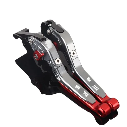 Miniatura 7 de NIKKHO Palanca de embrague de freno TRK502 motocicleta CNC ajustable extensible manillar palanca de embrague de freno plegable para Be&Nelli Jinpeng
