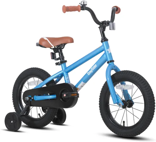 JOYSTAR Bicicleta infantil para niños de 2 a 12 años, bicicletas para niños y niñas, 12 a 20 pulgadas, estilo BMX, con ruedas de entrenamiento, Azul