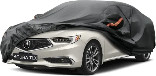 Miniatura 39 de Kayme Funda de automóvil de 6 capas para Audi A4 Sedan (2011-2023), impermeable para todo tipo de clima, cubierta exterior completa, protección
