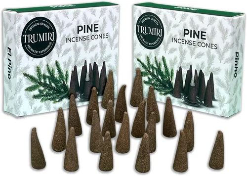 Miniatura 67 de TRUMIRI Incienso ámbar – Paquete de 20 conos (2 x 10) – Incienso de cono perfumado