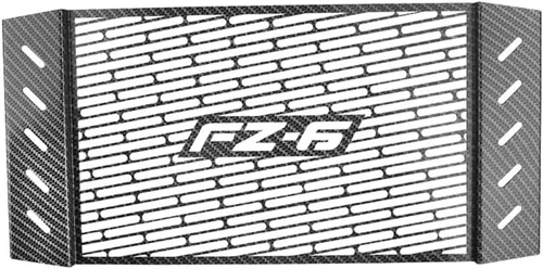 Miniatura 4 de Rejilla de radiador de motocicleta, protector de rejilla de radiador de motocicleta, cubierta de metal negro para modelos Y&AMAHA FZ6 FZ 6 FAZER