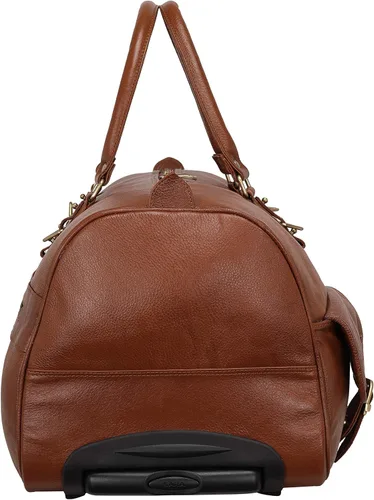 Miniatura 4 de Bolso de lona de cuero para hombres y mujeres tamaño cabina (marrón), Beige Bronceado, Equipaje