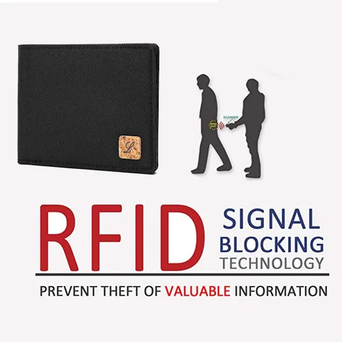 Miniatura 4 de Cartera de tela minimalista con bloqueo RFID Minimalista