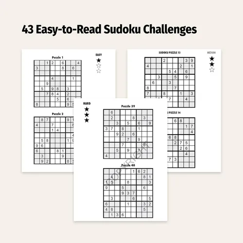 Miniatura 4 de ZOCO - 10 paquetes de regalo - Juegos de cerebro con letra grande para adultos - Cada paquete incluye (1) búsqueda de palabras, (1) crucigrama, (1)
