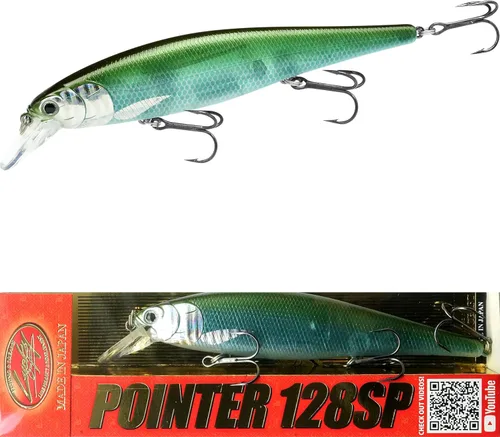 Miniatura 21 de LUCKY CRAFT Pointer 128SP, Señuelo de Pesca de Lubina de Lago de Agua Dulce, Jerkbait, Suspendido, Aparejos de Pesca, Accesorios de Pesca, Equipo