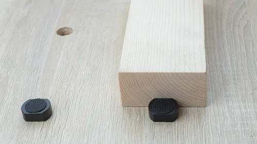 Miniatura 8 de Paquete de 6 abrazaderas de banco para perros de 100/127 pulgadas (0.787 in), accesorios MFT para agujero de perro, tapones antideslizantes de Negro