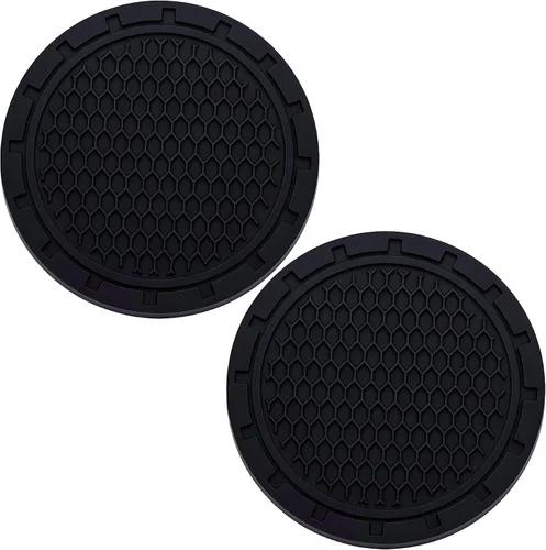 2 posavasos para automóvil, portavasos antideslizantes incrustados en adornos, accesorios universales empotrados para el interior del automóvil de
