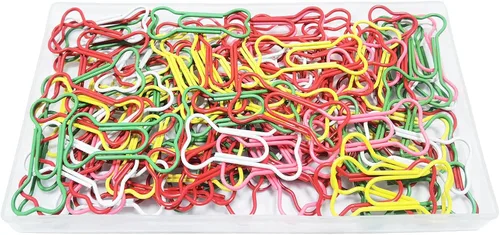 Clips de papel de 5 colores, lindo hueso de perro, clip creativo para archivos de cuadernos, oficina, escuela, uso doméstico, perfecto para