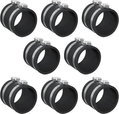 Miniatura 11 de POWERTEC 70149-P9 - Manguito flexible de control de polvo de 4 pulgadas con abrazaderas de manguera de acero, conector de manguera, acoplador