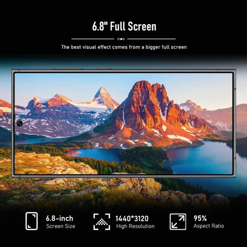 Miniatura 4 de Teléfono inteligente C24U, teléfono desbloqueado de 8 GB+256 GB Android 14, procesador rápido Snapdragon 8 Elite, batería de 6800 mAh, S Pen