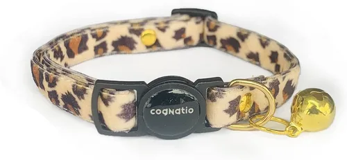 Miniatura 18 de Collares de gato Cognatio de liberación rápida con seguridad, doble terciopelo con campana, disponibles en varios colores, perfectos para tu gatito