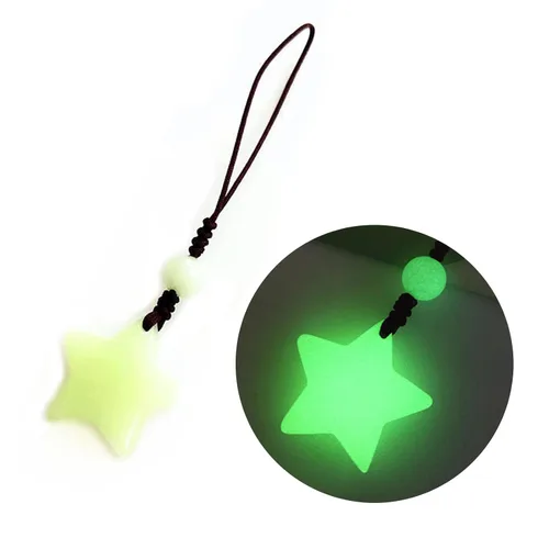 Miniatura 6 de Llavero luminoso de estrella de moda, colgante de bolso de mano, unisex, llavero con dije que brilla en la oscuridad para parejas