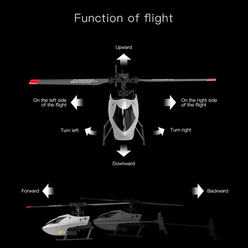 Miniatura 2 de GoolRC Helicóptero RC C129 V2, helicóptero de control remoto de 4 canales con giroscopio de 6 ejes, avión RC de 2.4 GHz con giros 3D, retención