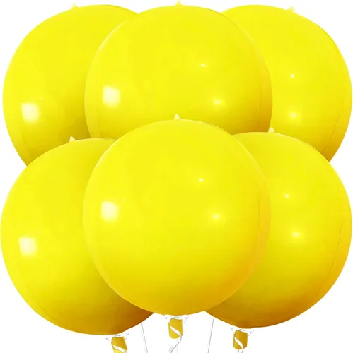 Miniatura 24 de KatchOn, Globos de papel aluminio de color rosa claro, 22 pulgadas, paquete de 6 unidades, globos de Mylar rosa claro para decoraciones de Navidad
