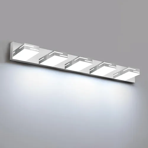 Miniatura 17 de Lámparas LED modernas para tocador de baño, 4 luces, 5CCT, regulables, color negro mate, para accesorios de iluminación de baño sobre espejo