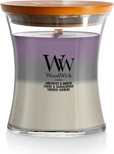 Miniatura 21 de WoodWick Vela mediana de reloj de arena Oceanic Mezcla de soja premium Mecha de madera agrietada Fabricado en Estados Unidos 9.7 onzas