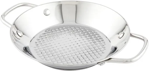 Miniatura 2 de Restaurantware Paella española de 8 pulgadas, 1 sartén para paella lista para inducción, asas remachadas de alta resistencia, sartén española