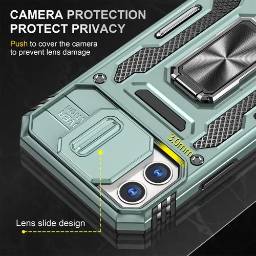 Miniatura 20 de Funda para iPhone 13 Pro con funda para cámara, con soporte de anillo para soporte, con función de montaje magnético para automóvil, para iPhone 13