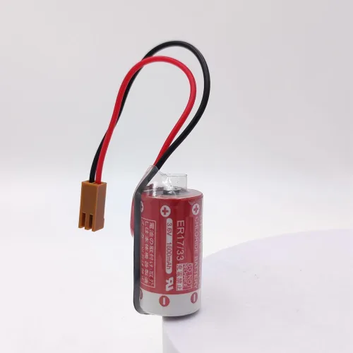 Miniatura 4 de 10 unids KUANMAI ER17/33 3.6V 1600mAh batería para ER17/33 PLC batería de control industrial con enchufe marrón