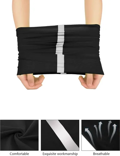 Miniatura 5 de SATINIOR 8 piezas de polaina reflectante para el cuello para hombre, pasamontañas de ciclismo, máscara facial, bandana para el sol para hombre
